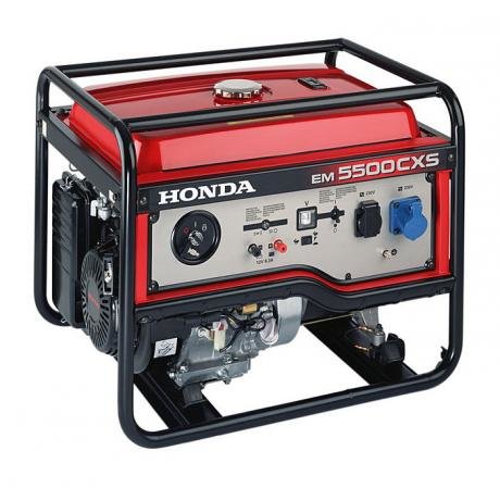 Generator de curent monofazat Honda EM 5500 CXS2 , putere 5.5 kVA , pornire electrica 12 V