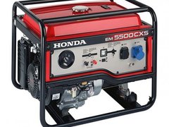 Generator de curent monofazat Honda EM 5500 CXS2 , putere 5.5 kVA , pornire electrica 12 V